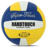 Мяч волейбольный "HARD TOUCH" Super Touch (синий/белый/желтый)