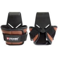 Крюки для тяги на запястье "POWER SYSTEM" Power Hooks (арт. 3300_Brown)