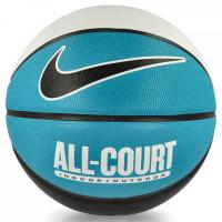 Мяч баскетбольный "NIKE" Everyday All Court 8P Deflated White/Teal Nebula/Black/Black, р. 7