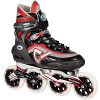 Роликовые коньки "BOTAS" Stratos 90 (черно-серо-красные)