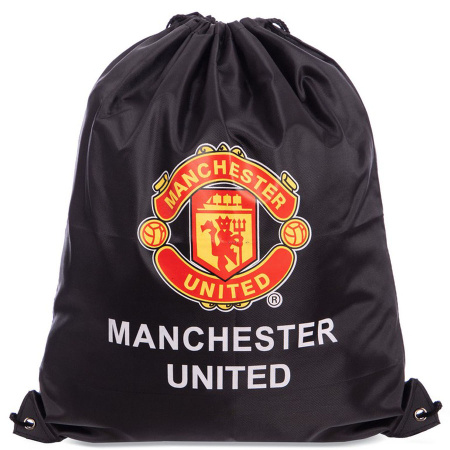 Картинка Рюкзак-мешок "Manchester United" (черный) от магазина Sport-Power || Зображення Рюкзак-мішок "Manchester United" (чорний) від магазину Sport-Power