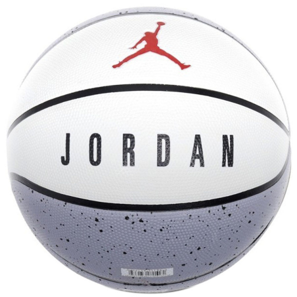 Картинка Мяч баскетбольный "NIKE" Jordan Playground 2.0 8P Deflated Cement Grey/White/Black/Fire Red, р. 7 от магазина Sport-Power
