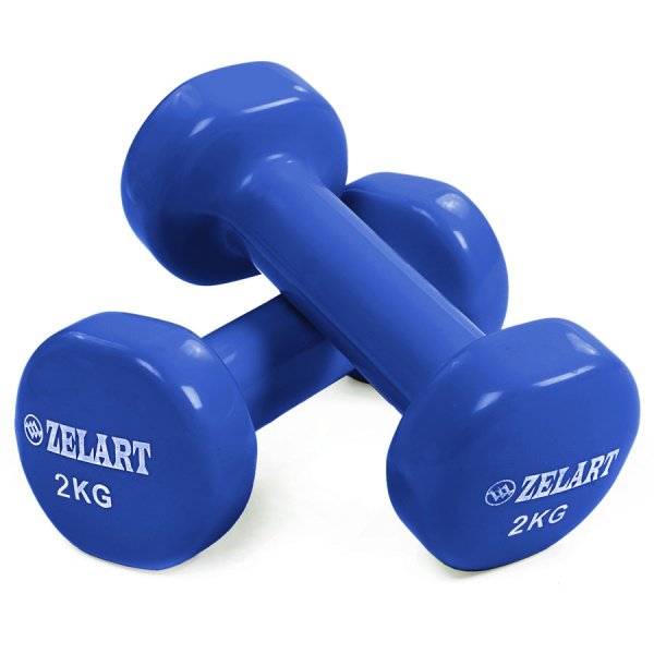 Картинка Гантели "ZELART" 2 х 2 кг (винил.) от магазина Sport-Power