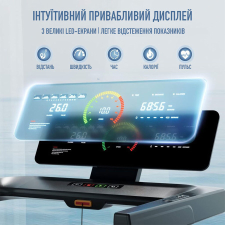 Картинка Беговая дорожка "FitLogic" T720 от магазина Sport-Power || Зображення Бігова доріжка "FitLogic" T720 від магазину Sport-Power