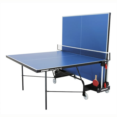 Картинка Теннисный стол "DONIC" Outdoor Roller 400 (синий) от магазина Sport-Power || Зображення Тенісний стіл "DONIC" Outdoor Roller 400 (синій) від магазину Sport-Power