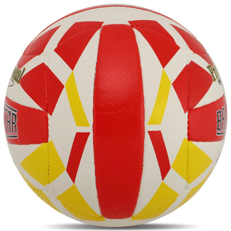 Картинка Мяч волейбольный "BALLONSTAR" Professional (красный/белый/желтый) от магазина Sport-Power || Зображення М'яч волейбольний "BALLONSTAR" Professional (червоний/білий/жовтий) від магазину Sport-Power