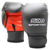 Перчатки боксерские "SPORTKO", 8 ун. (кожвинил, черный)