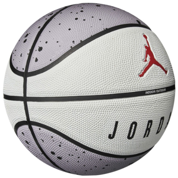 Картинка Мяч баскетбольный "NIKE" Jordan Playground 2.0 8P Deflated Cement Grey/White/Black/Fire Red, р. 7 от магазина Sport-Power