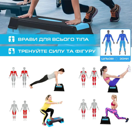 Картинка Степ-платформа "PowerPlay" Profi Step от магазина Sport-Power || Зображення Степ-платформа "PowerPlay" Profi Step від магазину Sport-Power