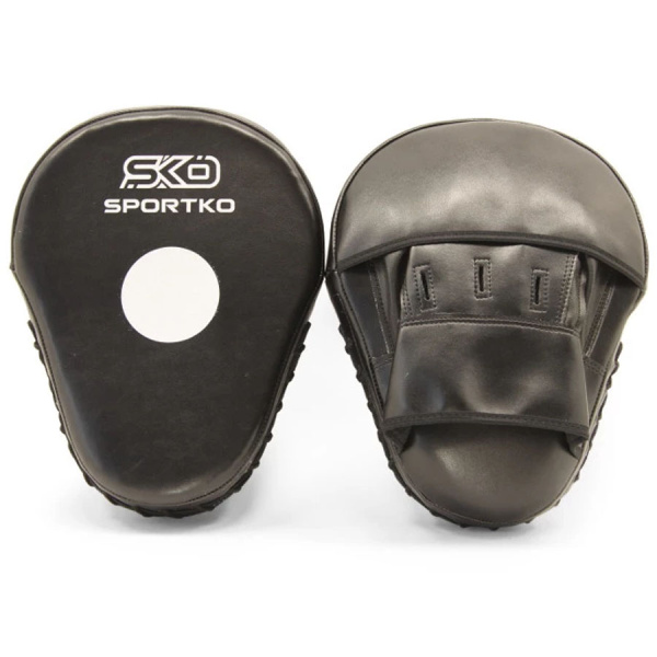 Картинка Лапы боксерские "SPORTKO", гнутые (кожаные) от магазина Sport-Power