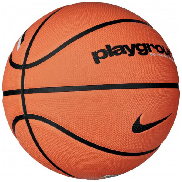 Картинка Мяч баскетбольный "NIKE" Everyday Playground 8P Deflated Amber/Black/Black, р. 7 от магазина Sport-Power
